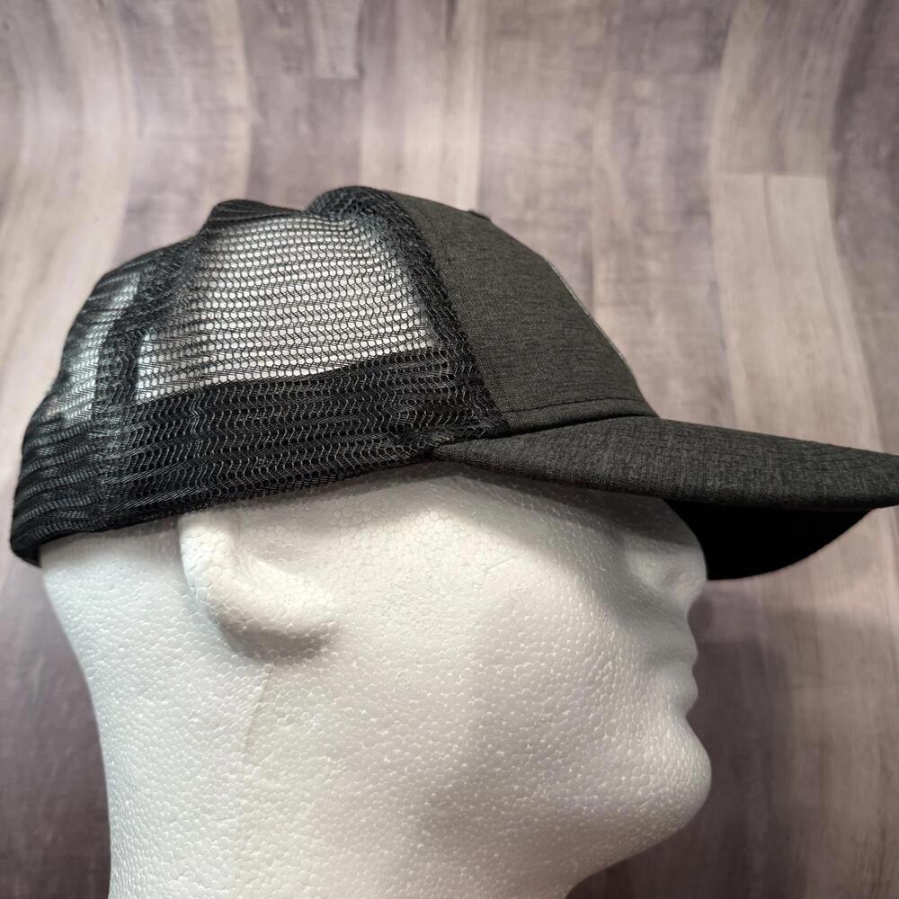 CAT Caterpillar Quality Machines Gray Space Dye Hat Trucker Mesh Back Snap Back - Picture 7 of 9